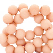 Acryl Perlen rund 6mm matt Bisque peach